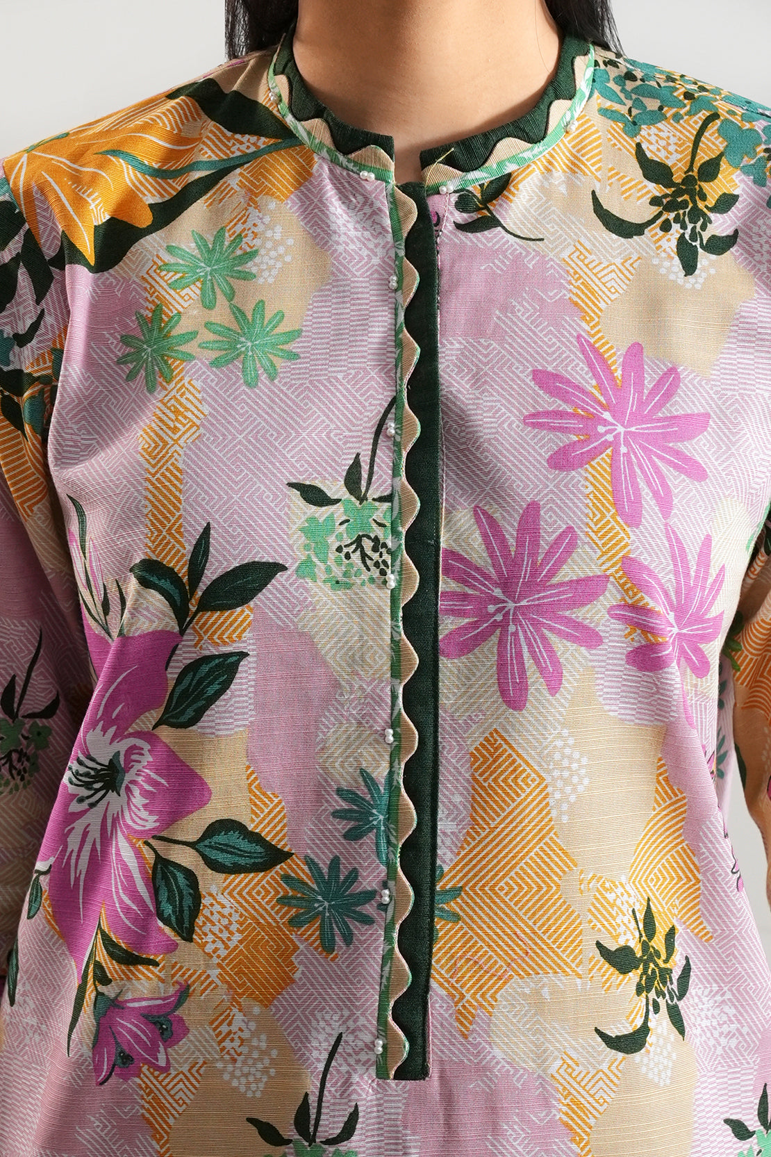 Unstitched Printed Cotton Khaddar 3 Piece117048