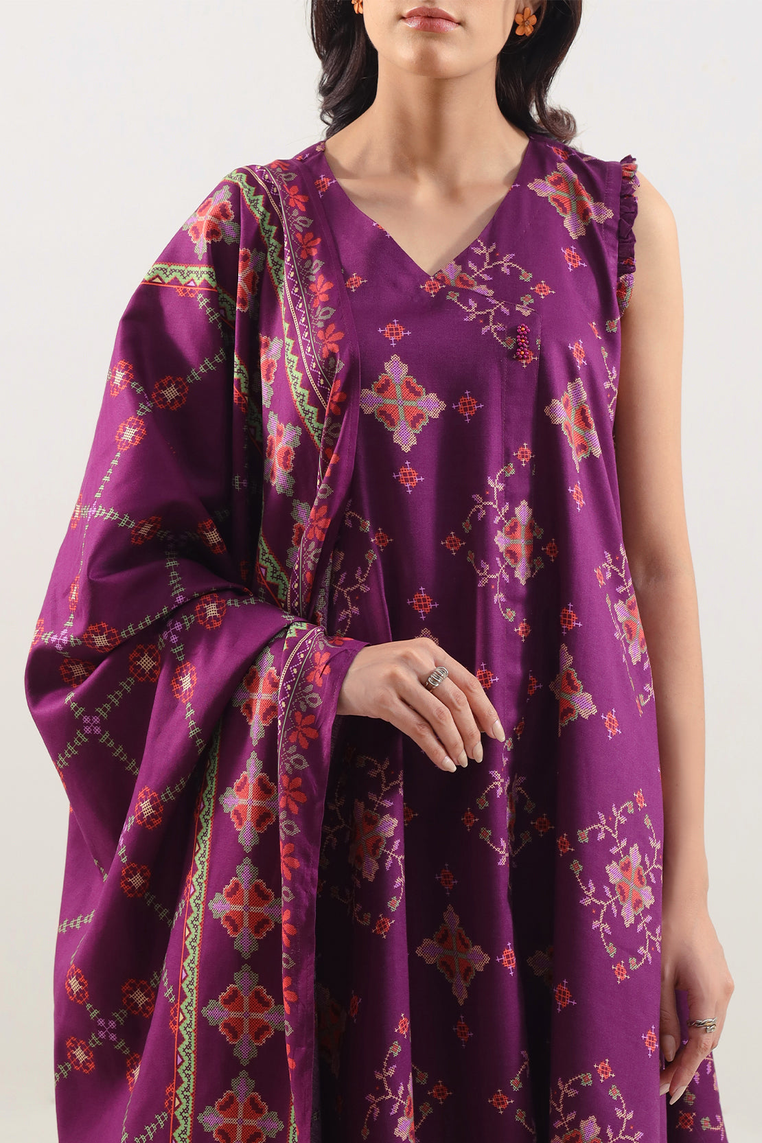 Unstitched Printed Pashmina 3 Piece120584