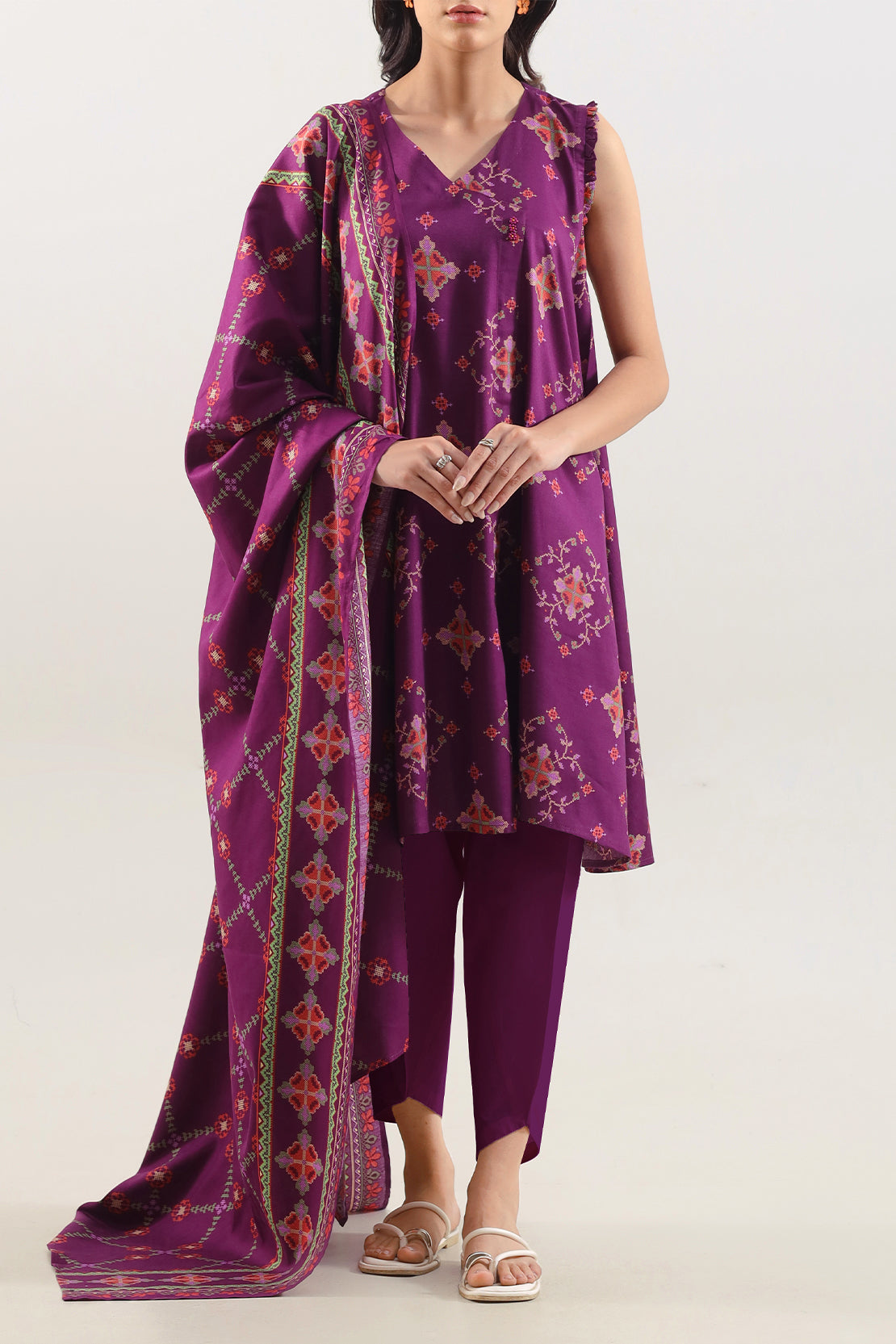 Unstitched Printed Pashmina 3 Piece120584