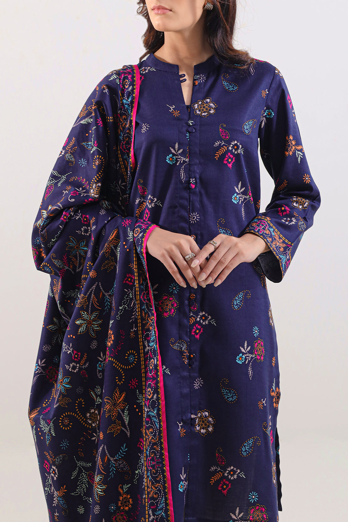 Unstitched Printed Pashmina 3 Piece120585