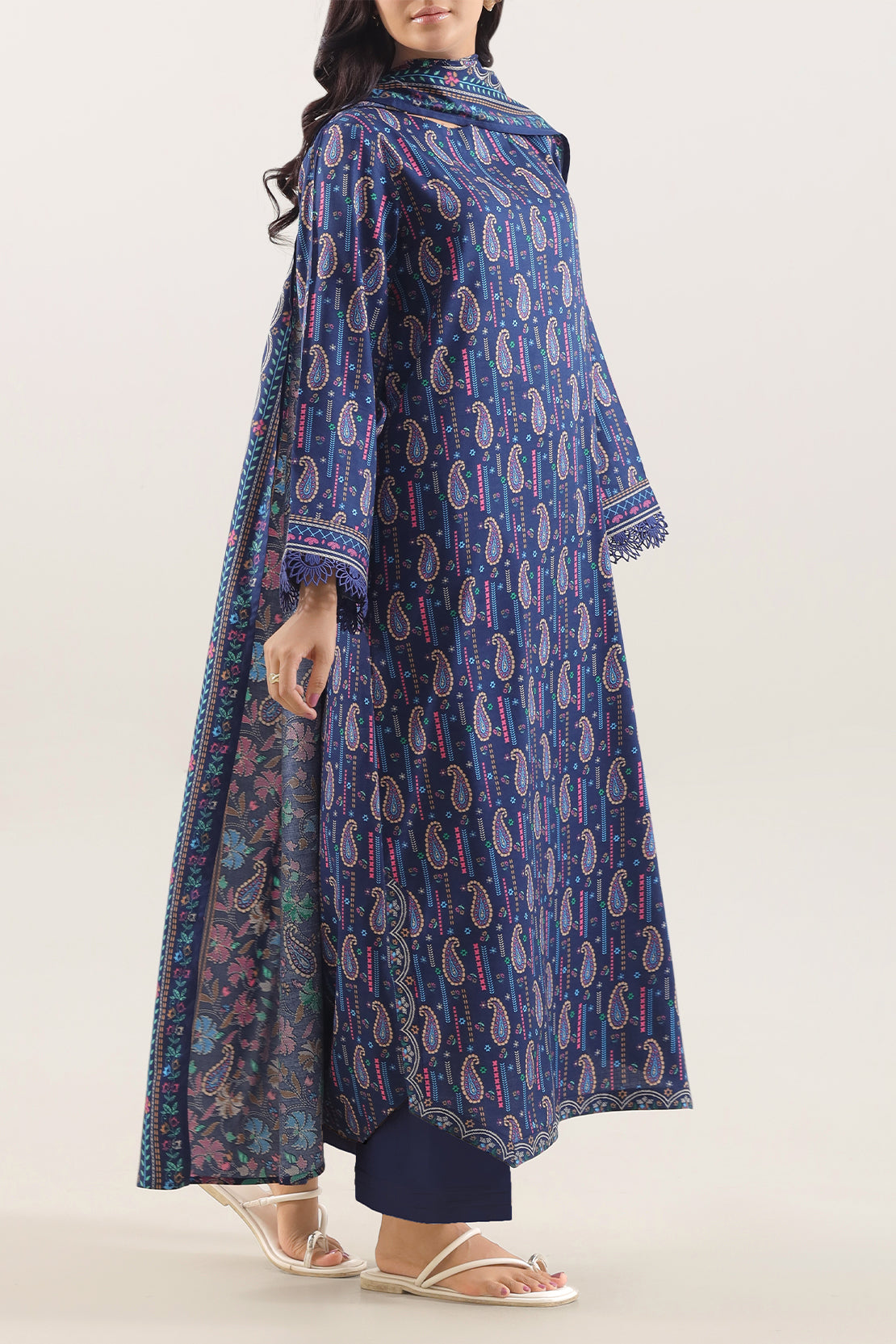 Unstitched Printed Pashmina 3 Piece120590