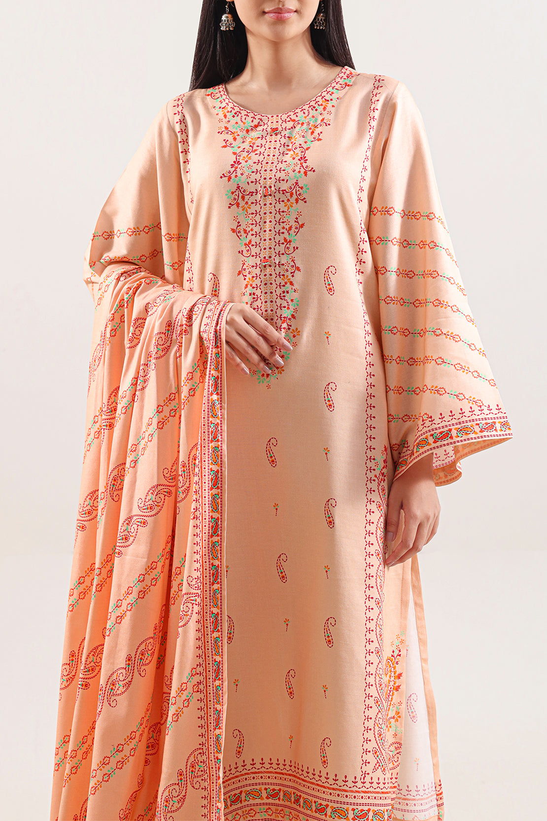 Unstitched Printed Pashmina 3 Piece125826