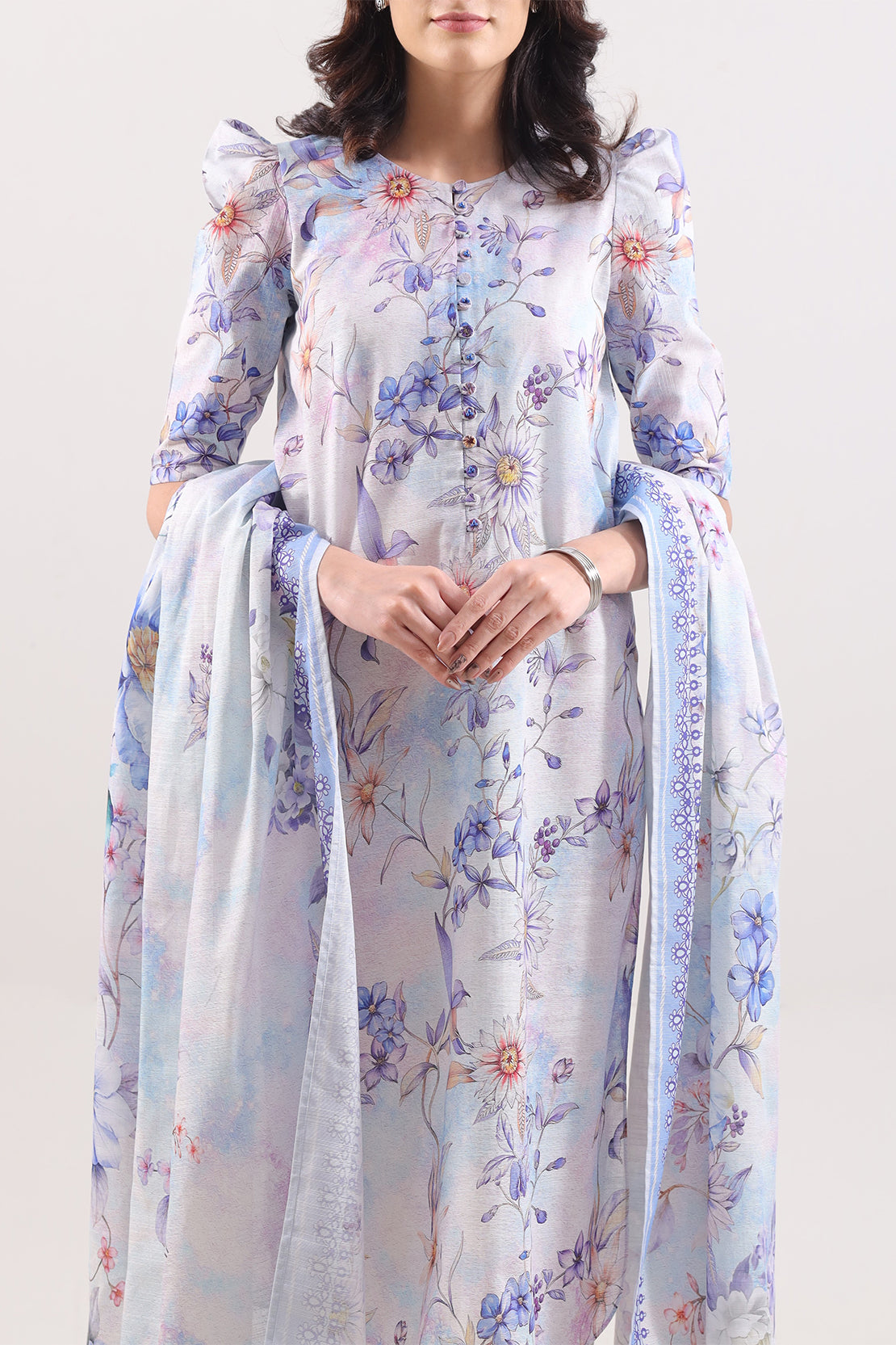 Unstitched Printed Cotton Khaddar 3 Piece125807