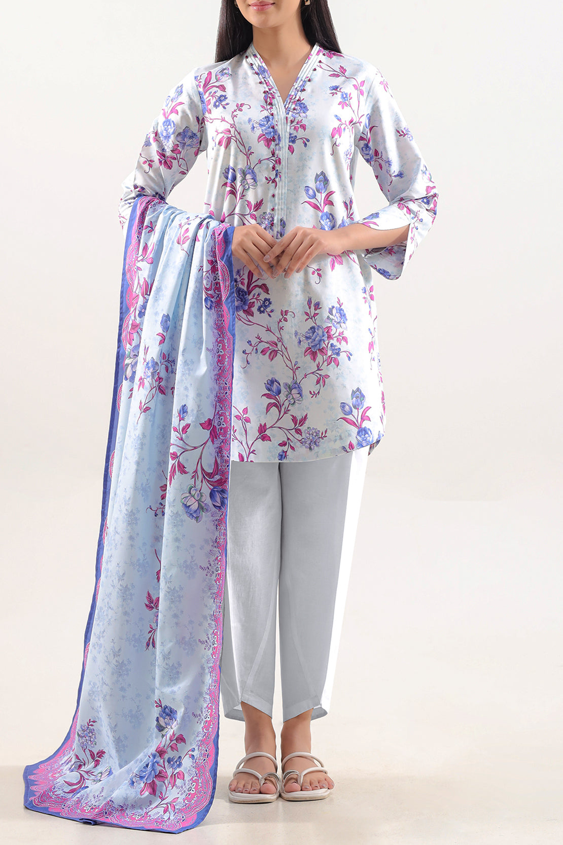 Unstitched Printed Warm Cotton 3 Piece128177