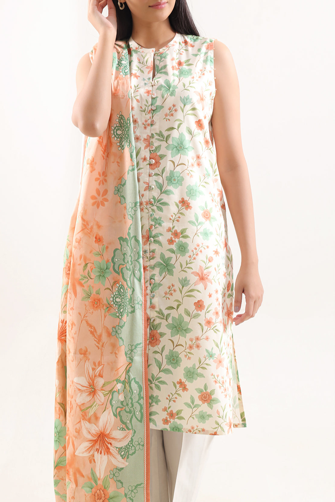 Unstitched Printed Warm Cotton 3 Piece128178