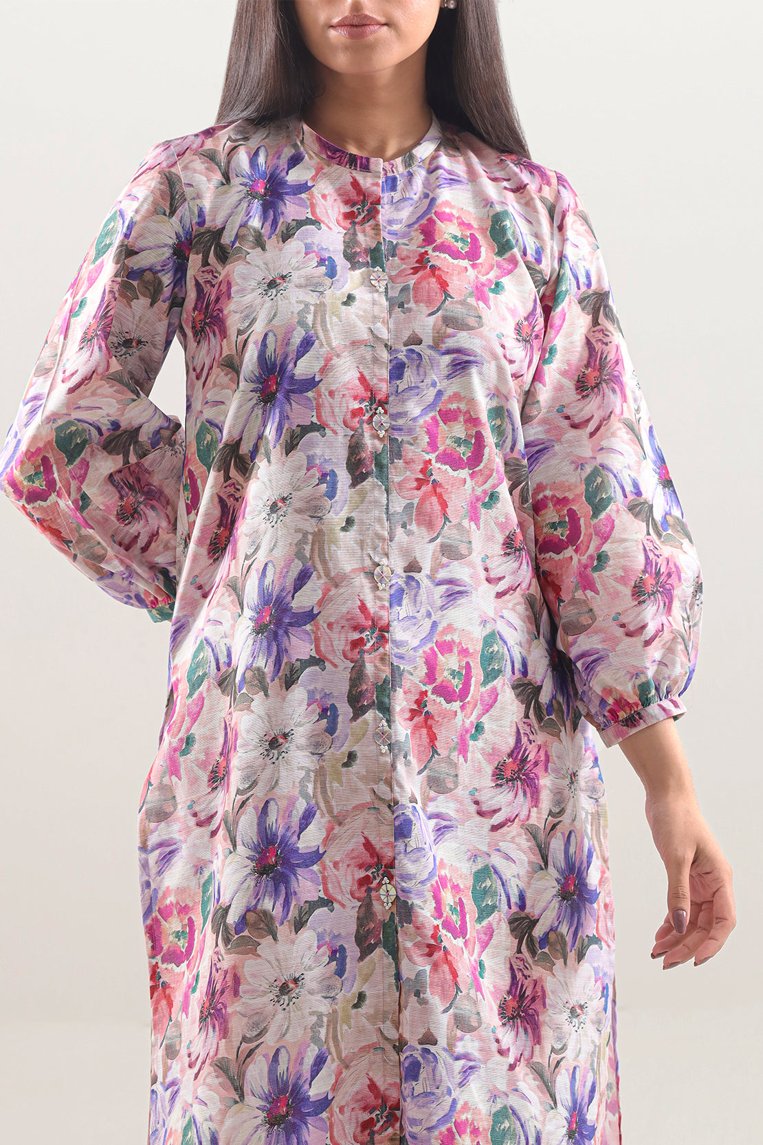 Unstitched Printed Khaddar 2 Piece (Shirt/Trouser)122301