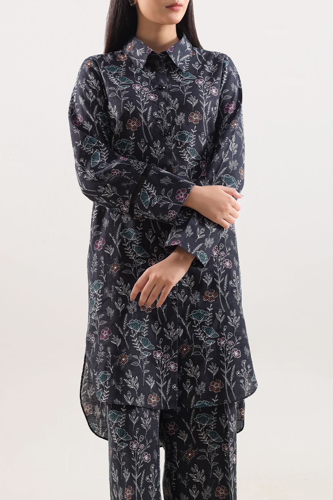 Unstitched Printed Khaddar 2 Piece (Shirt/Trouser)125253