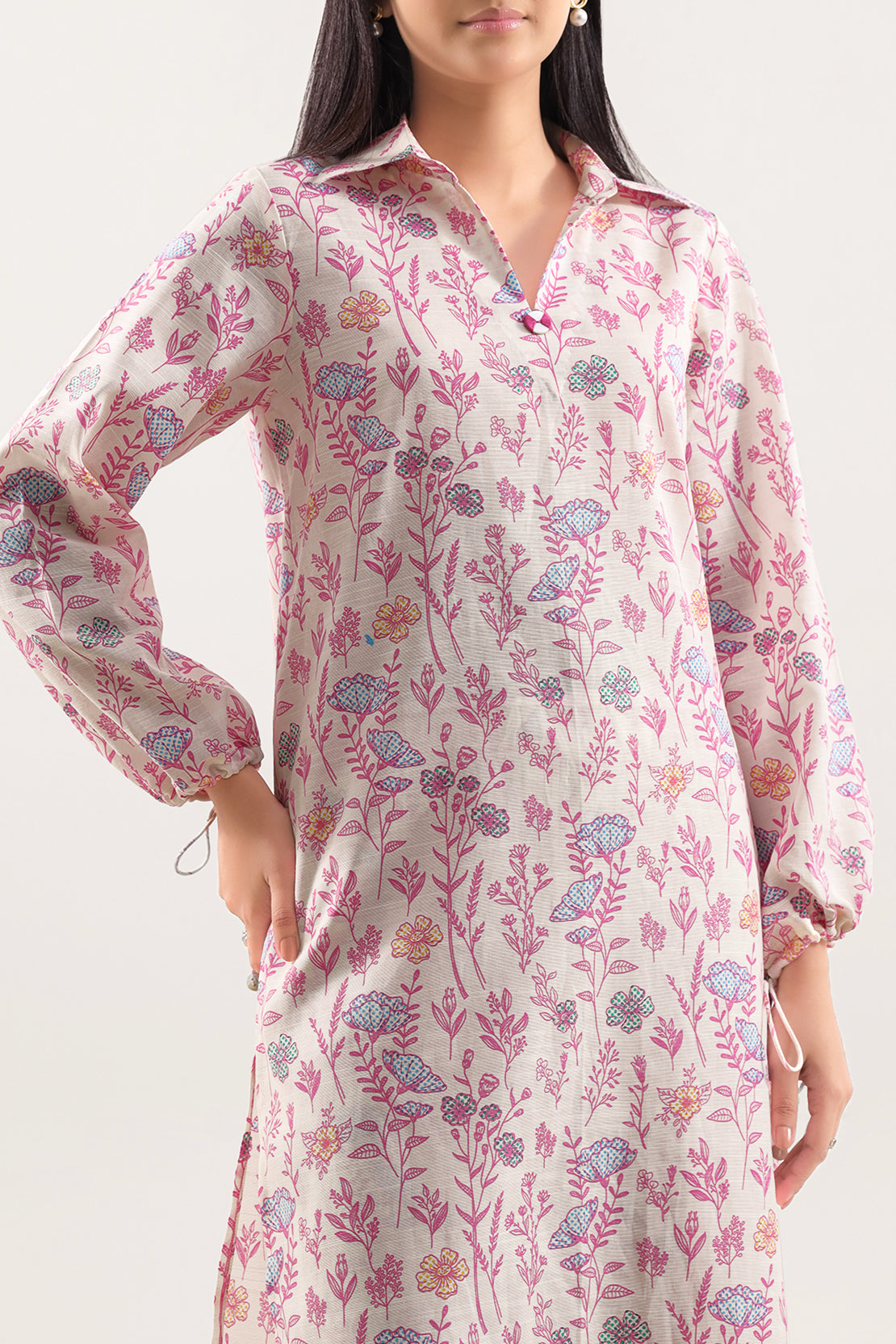 Unstitched Printed Khaddar 2 Piece (Shirt/Trouser)125251