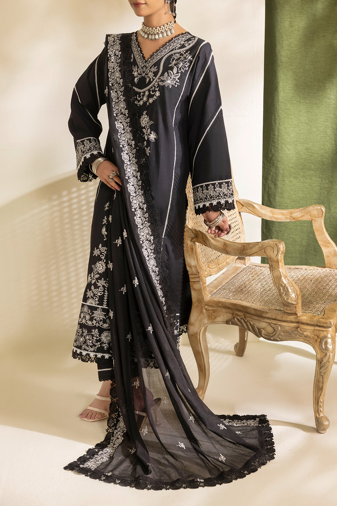 Unstitched Embroidered Jacquard 3 Piece106462