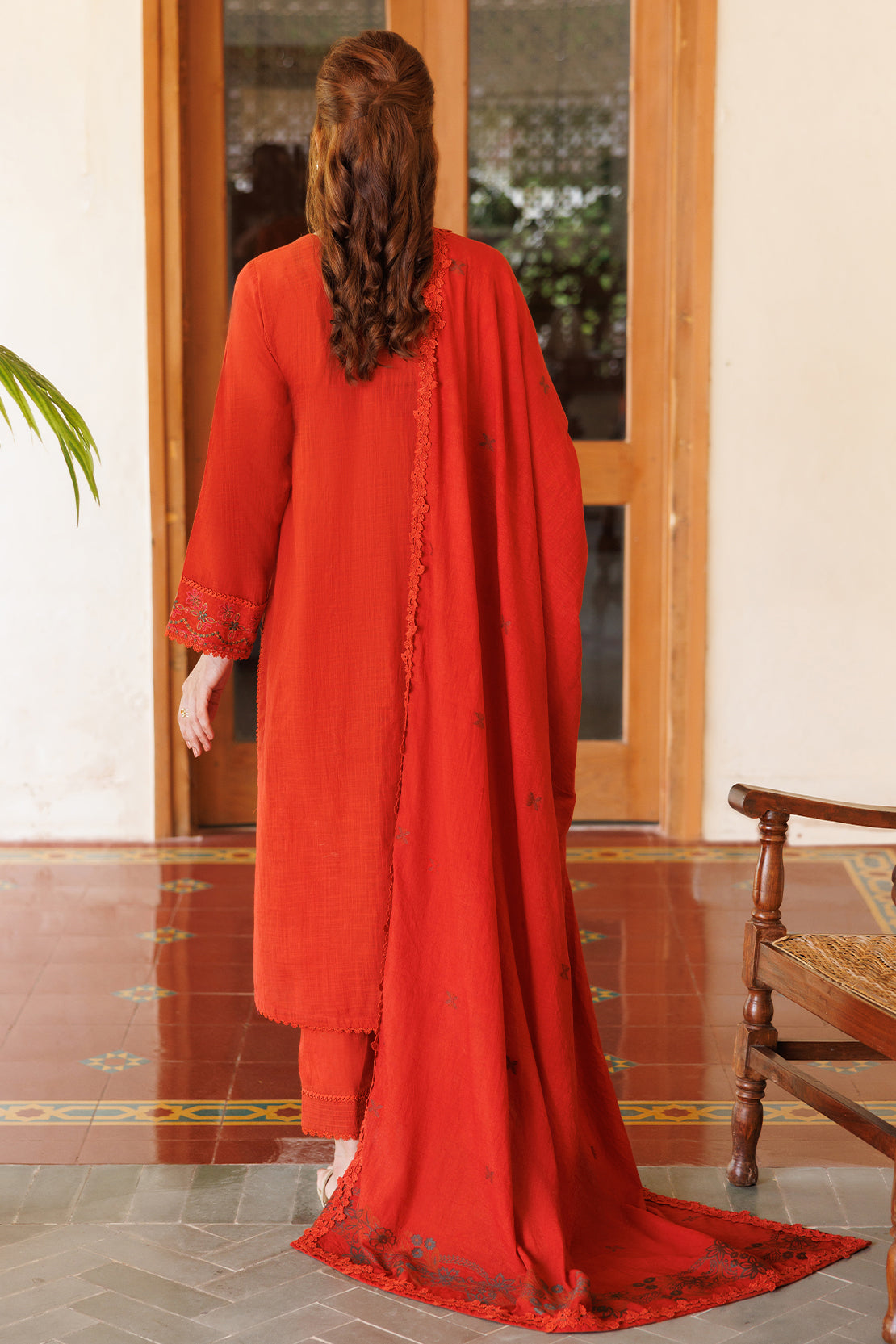 Unstitched Solid Embroidered Warm Khaddar 3 Piece120605