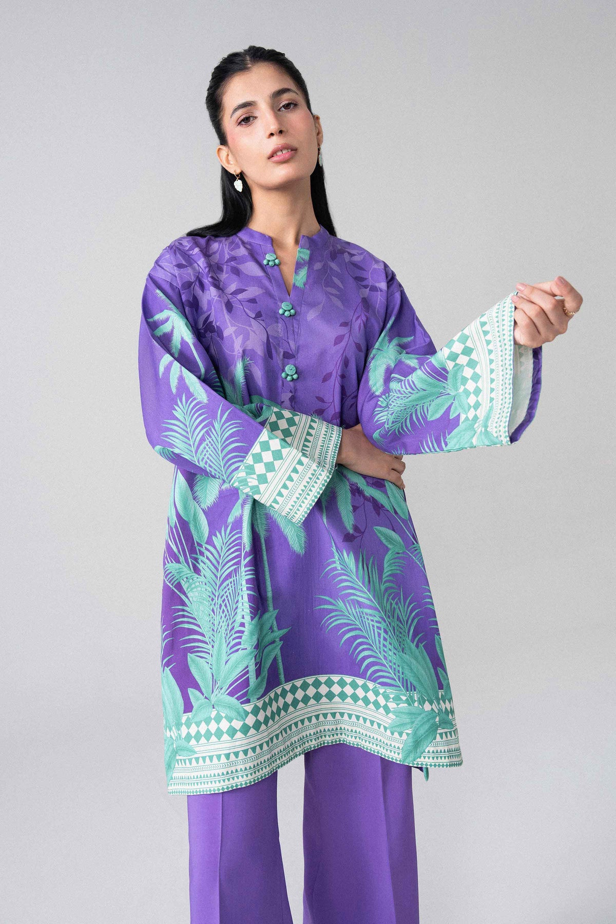 2 Piece - Digital Printed Suit - U2ST-NISHA26WV1-4