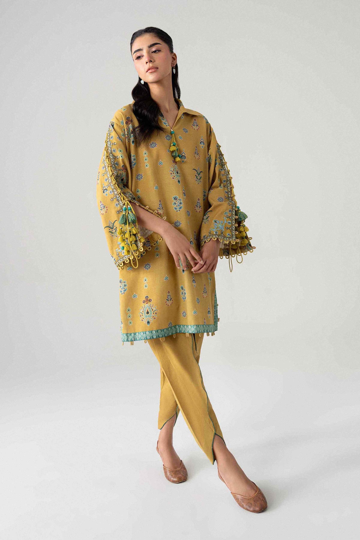 2 Piece - Printed Embroidered Suit - U2STE-NISHA26WV1-10
