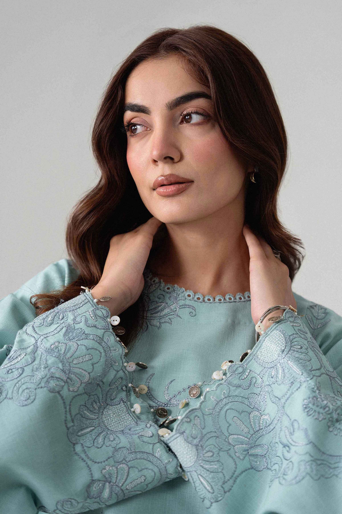 2 Piece - Embroidered Suit - U2STE-NISHA26WV1-15