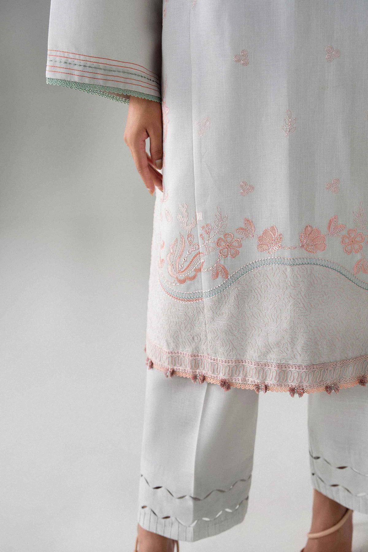 2 Piece - Embroidered Suit - U2STE-NISHA26WV1-17