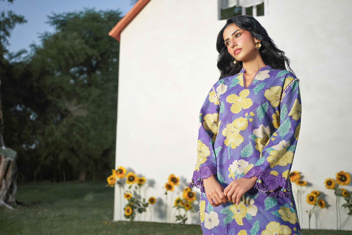 2 Piece - Printed Embroidered Suit - U2STE-NISHA26WV1-26