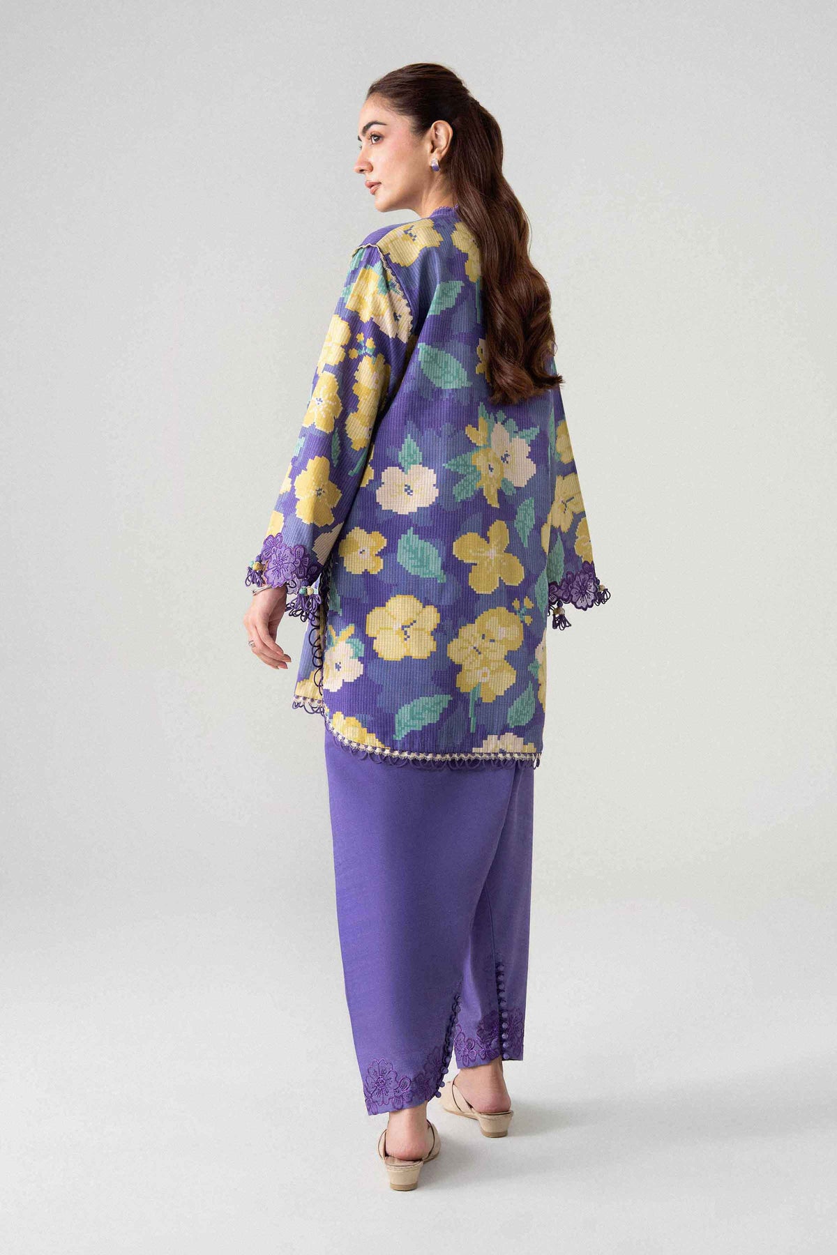 2 Piece - Printed Embroidered Suit - U2STE-NISHA26WV1-26