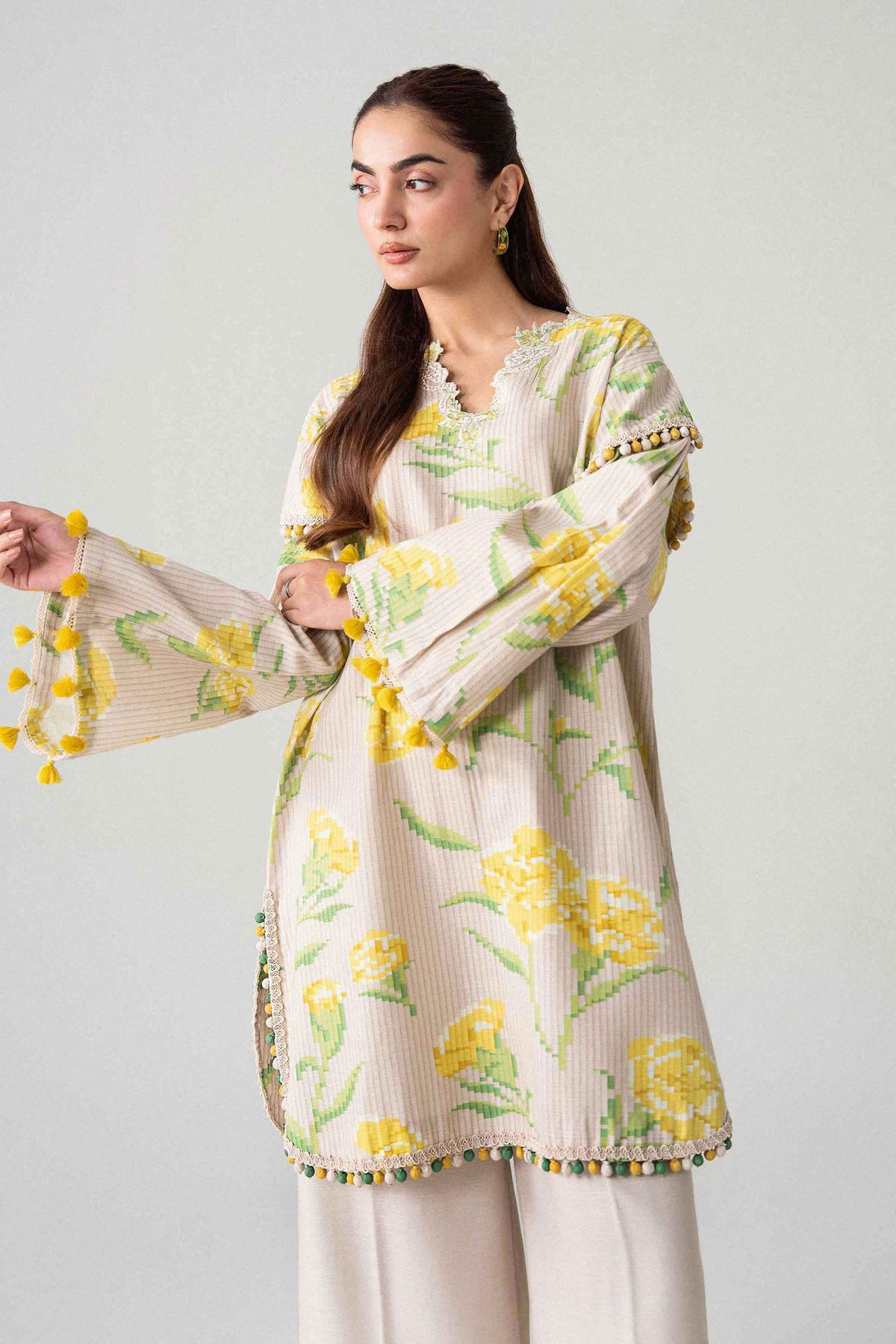 2 Piece - Printed Embroidered Suit - U2STE-NISHA26WV1-27