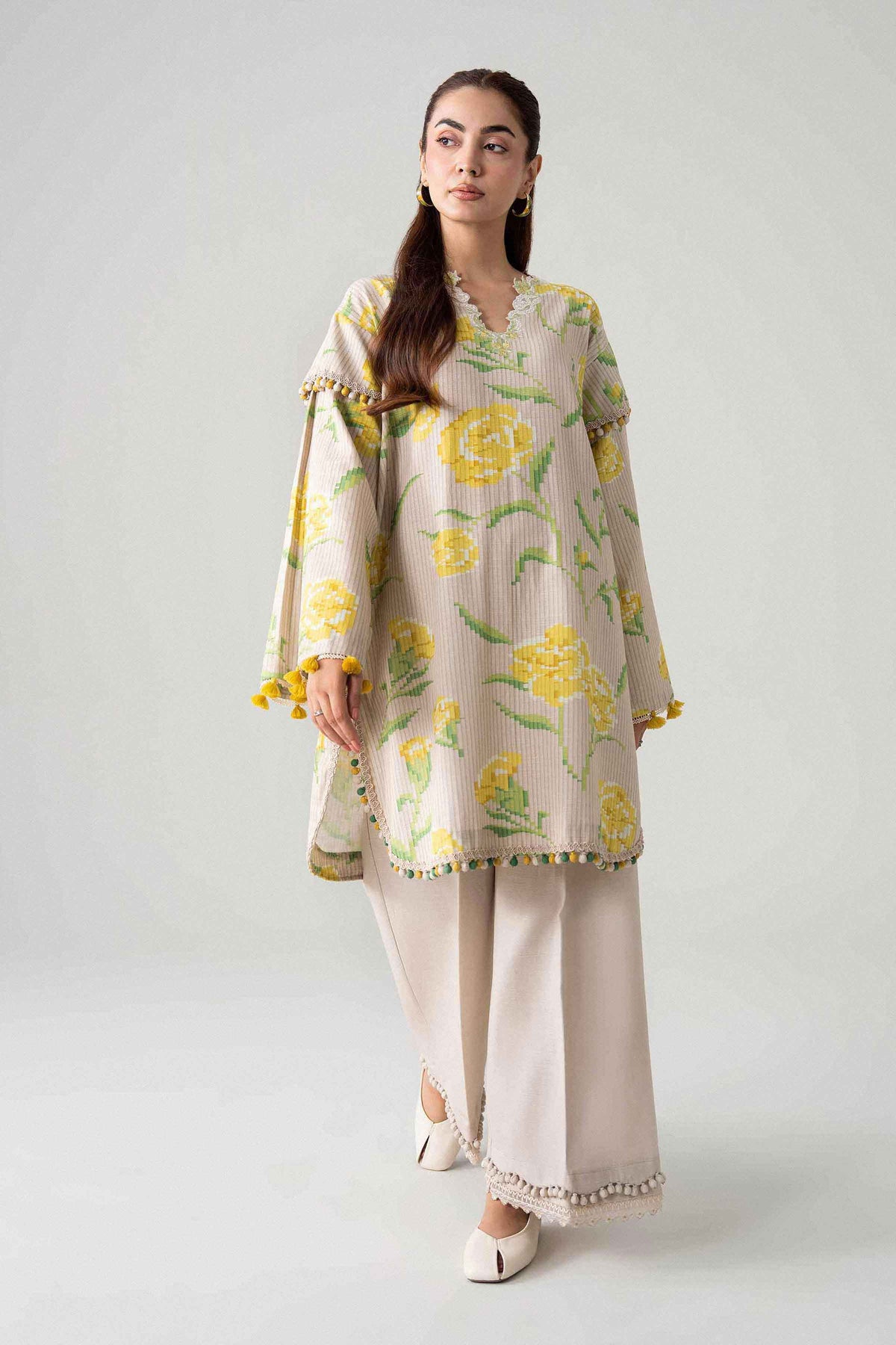 2 Piece - Printed Embroidered Suit - U2STE-NISHA26WV1-27