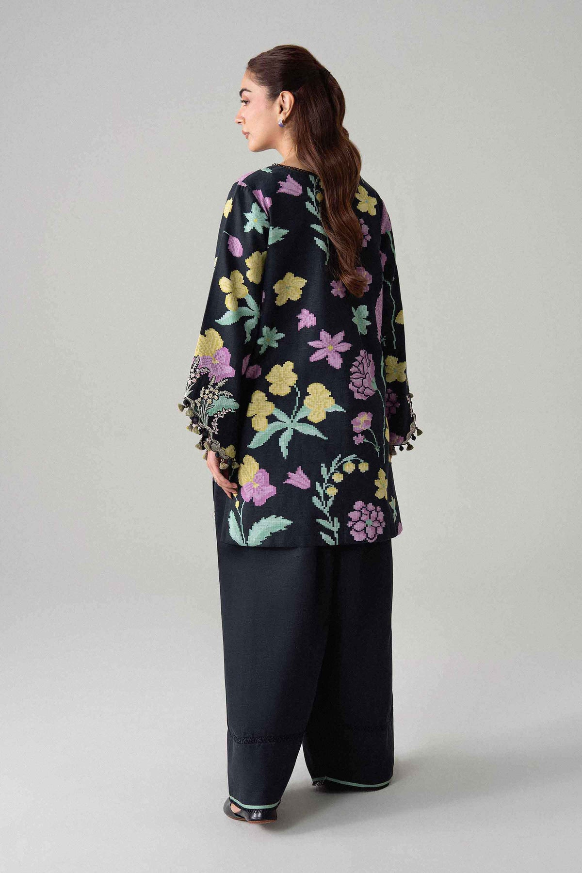 2 Piece - Printed Embroidered Suit - U2STE-NISHA26WV1-28