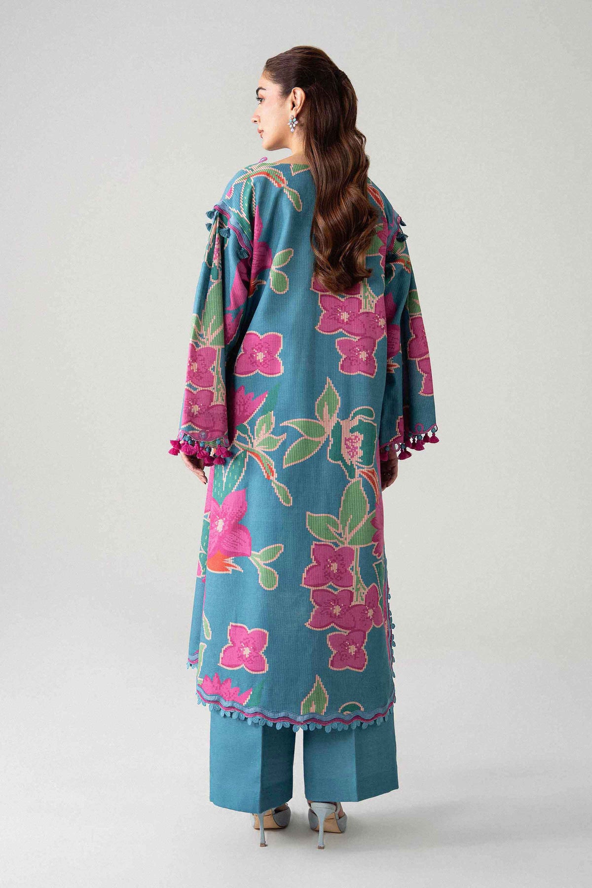 2 Piece - Printed Embroidered Suit - U2STE-NISHA26WV1-29