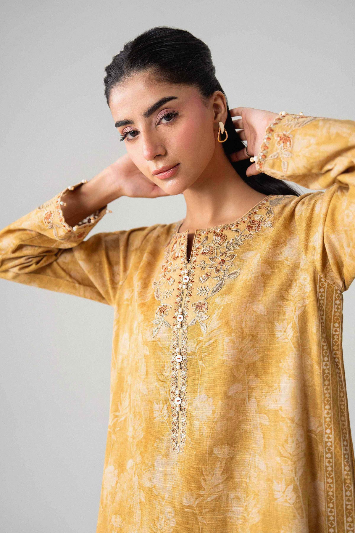 2 Piece - Printed Embroidered Suit - U2STE-NISHA26WV1-3