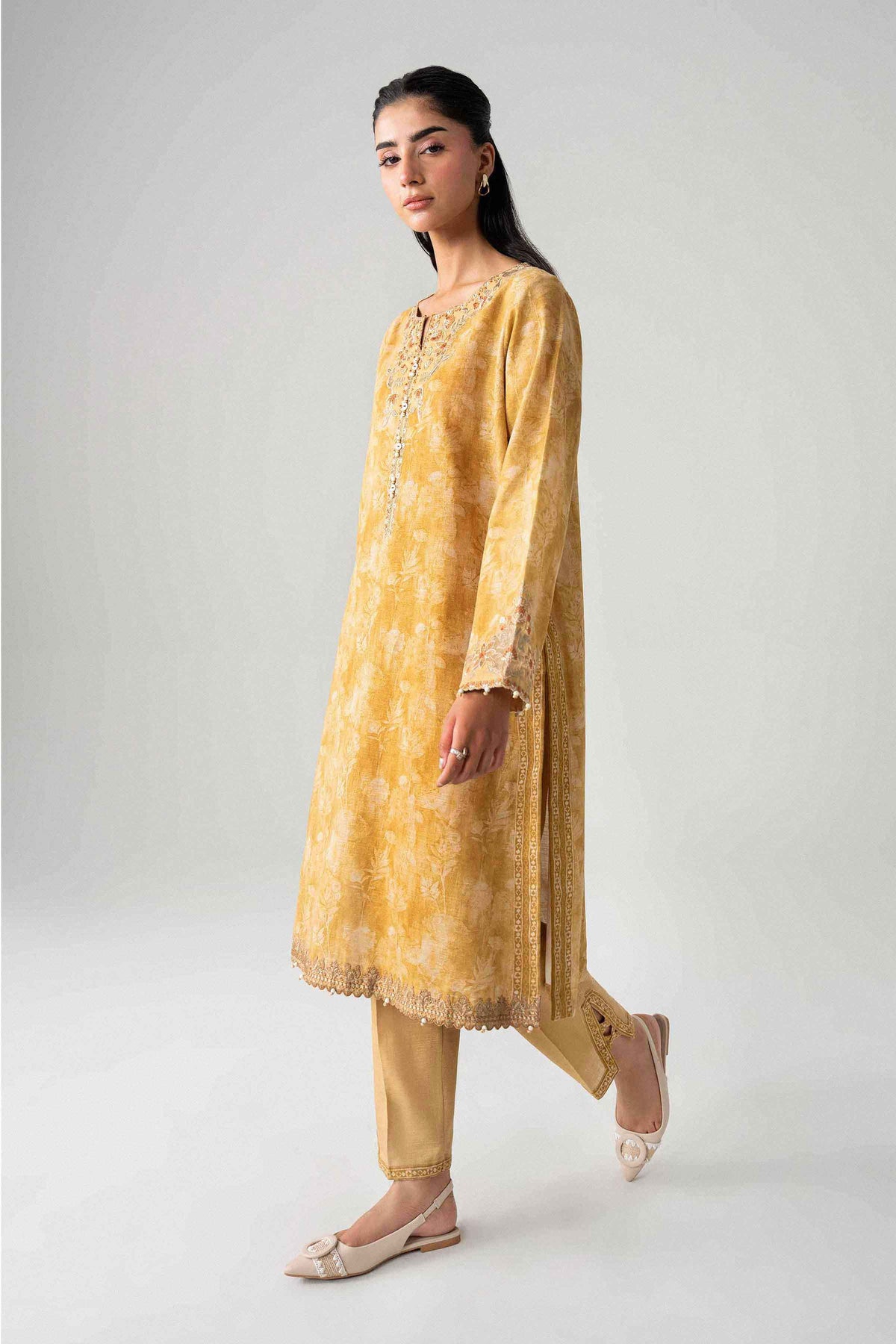 2 Piece - Printed Embroidered Suit - U2STE-NISHA26WV1-3