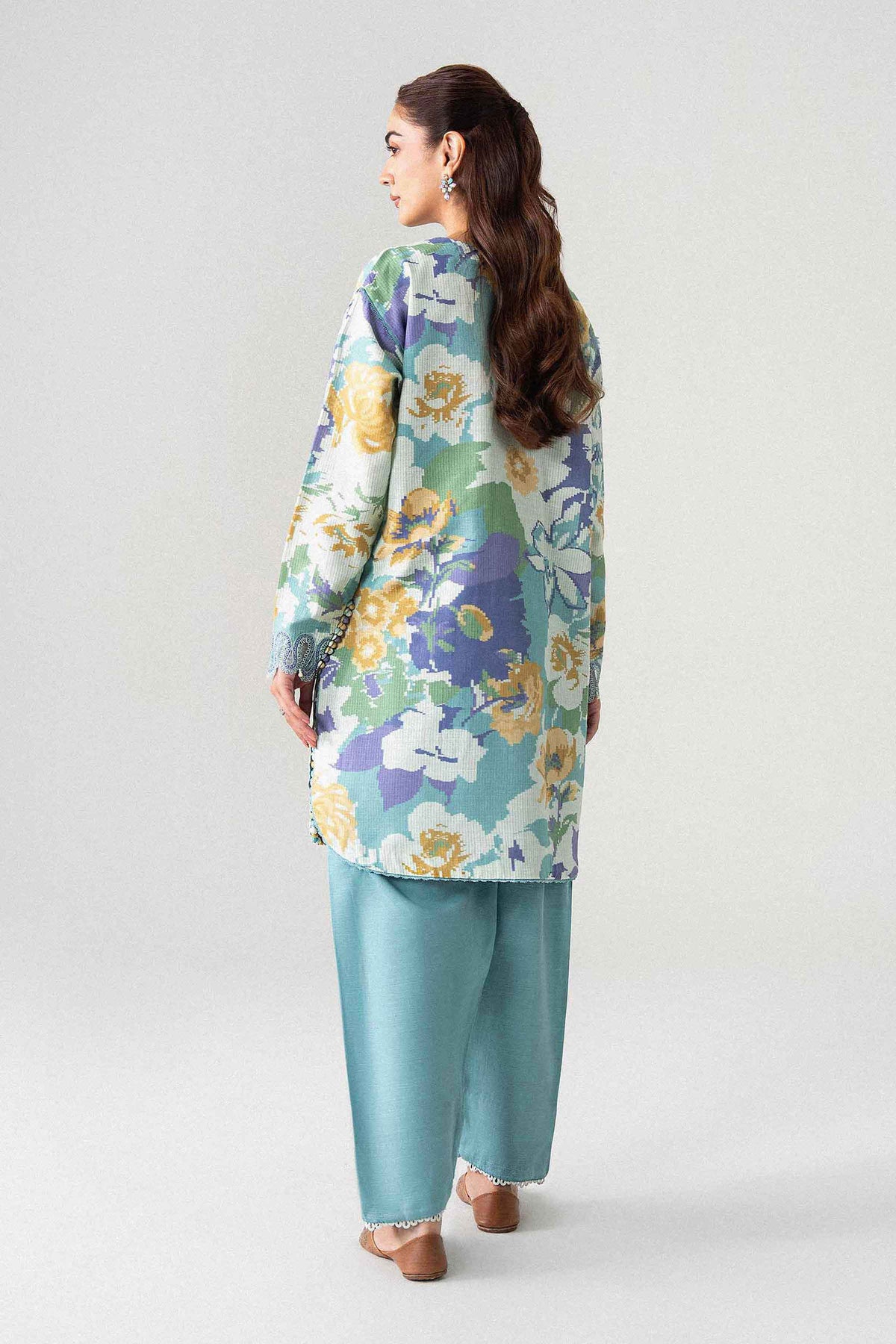 2 Piece - Printed Embroidered Suit - U2STE-NISHA26WV1-30