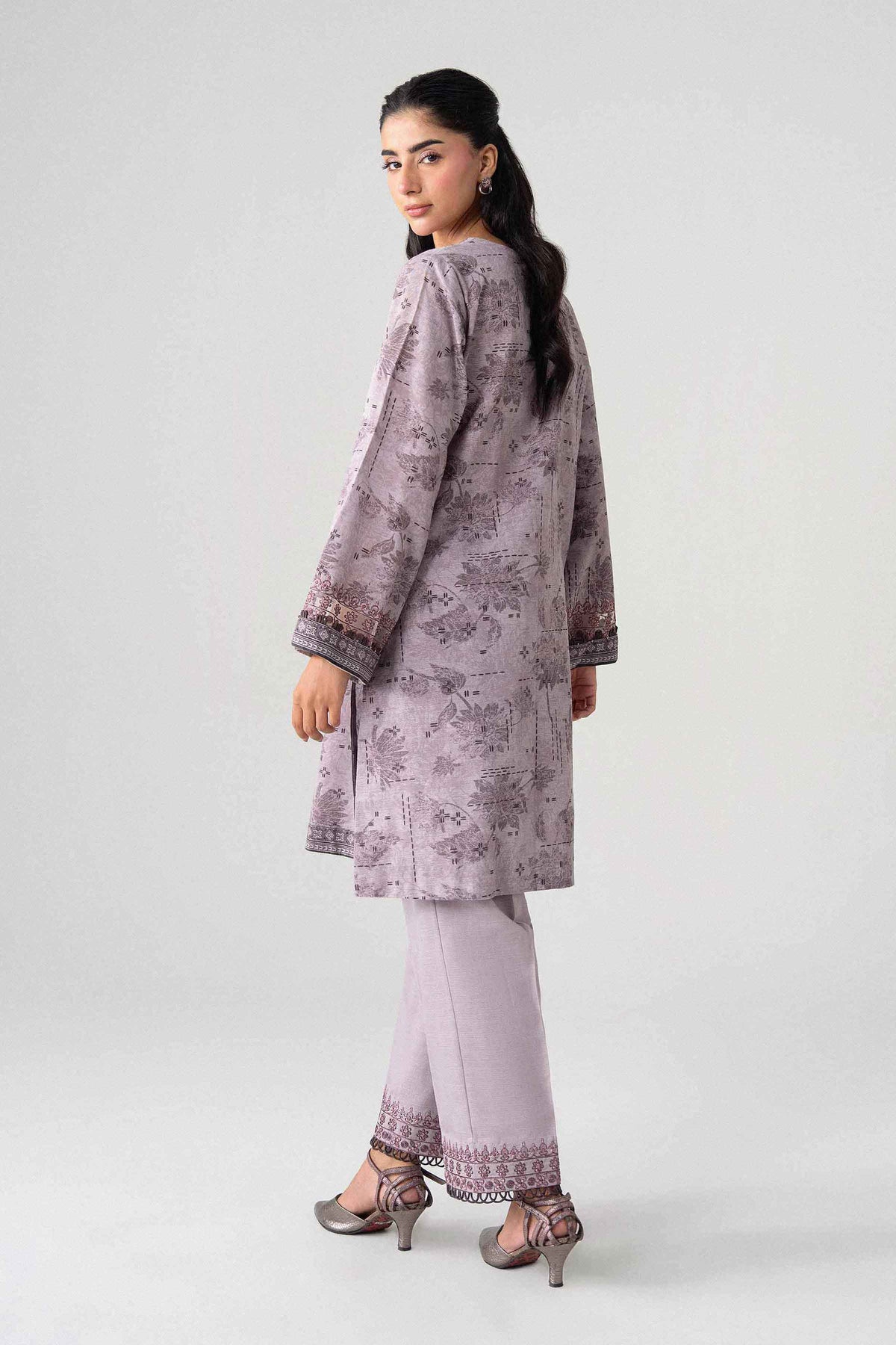 2 Piece - Printed Embroidered Suit - U2STE-NISHA26WV1-4