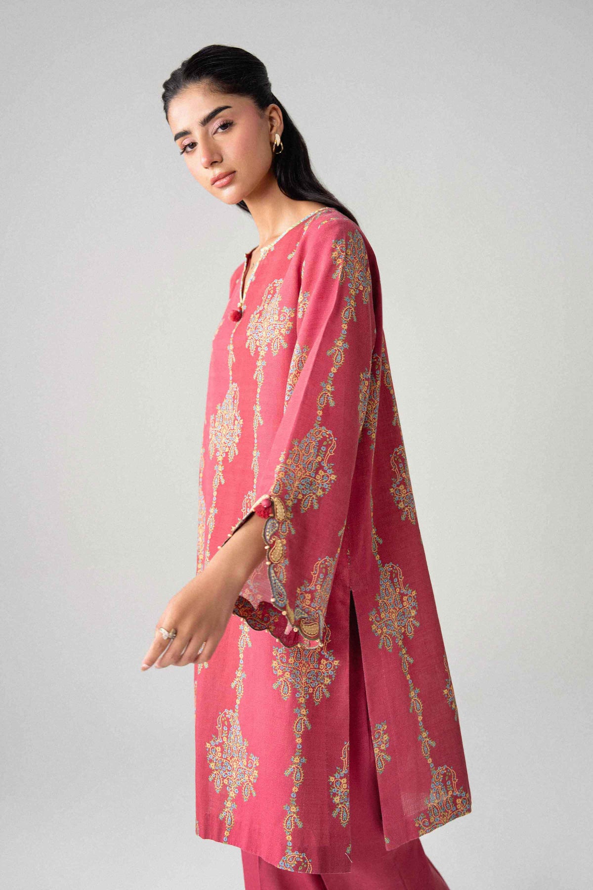 2 Piece - Printed Embroidered Suit - U2STE-NISHA26WV1-7