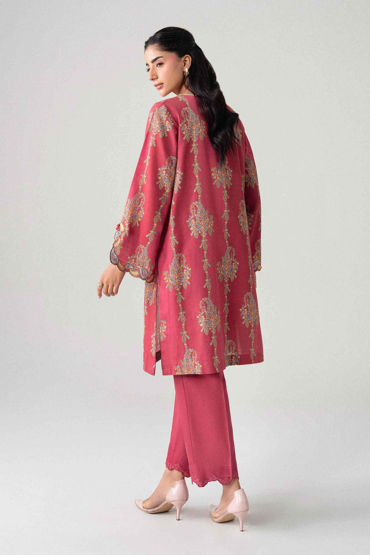 2 Piece - Printed Embroidered Suit - U2STE-NISHA26WV1-7