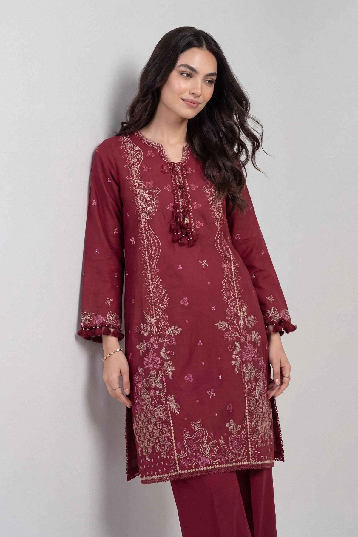 2 Piece - Embroidered Suit - U2STE-NISHA26WV1-76
