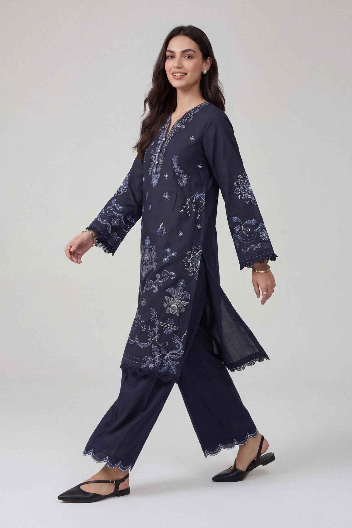 2 Piece - Embroidered Suit - U2STE-NISHA26WV1-79