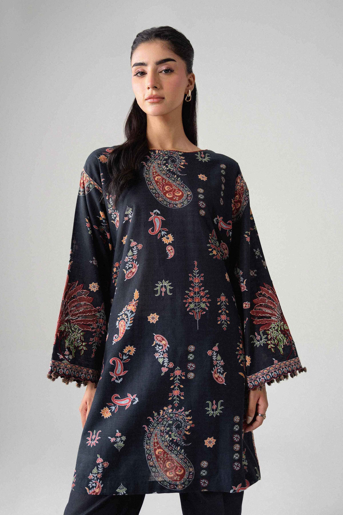 2 Piece - Printed Embroidered Suit - U2STE-NISHA26WV1-8