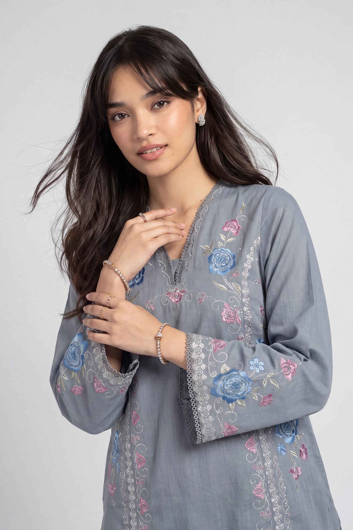 2 Piece - Embroidered Suit - U2STE-NISHA26WV1-81
