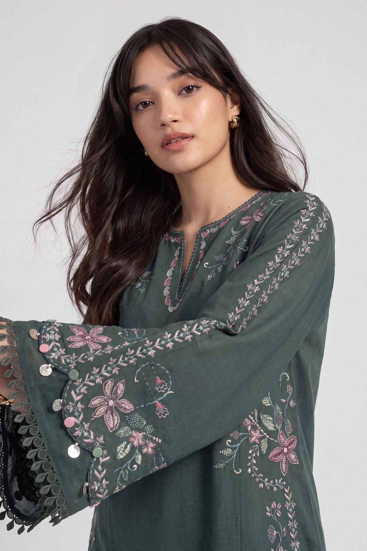 2 Piece - Embroidered Suit - U2STE-NISHA26WV1-82