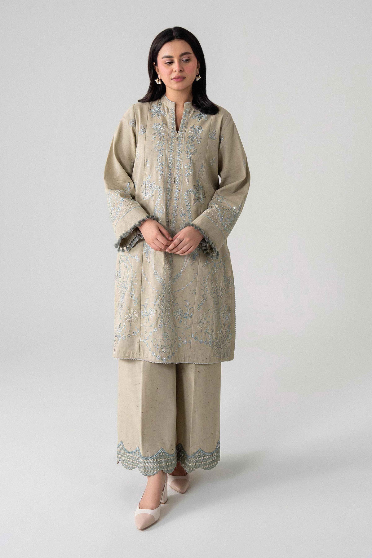 2 Piece - Embroidered Suit - U3P-NISHA26WV1-109