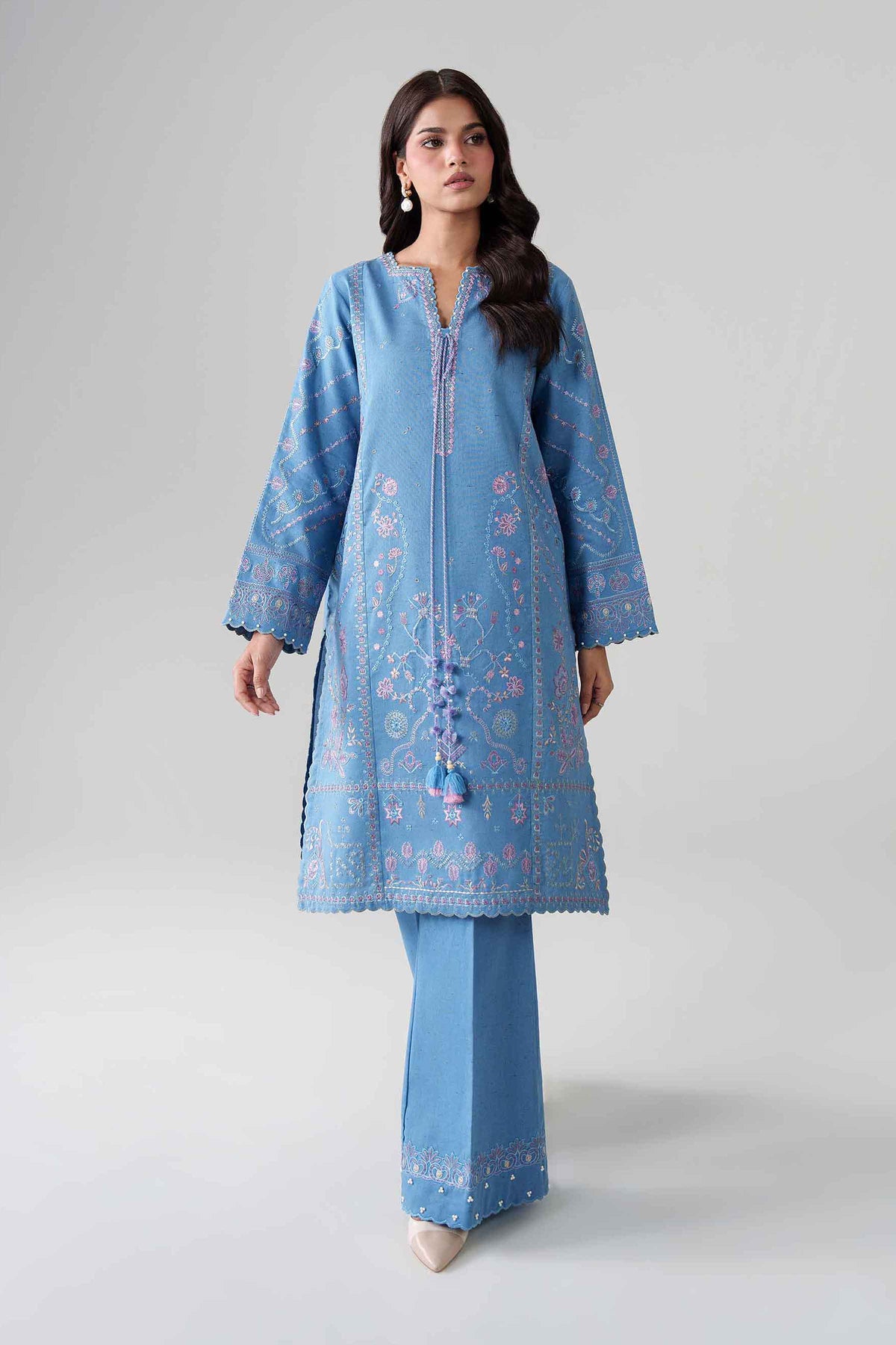 2 Piece - Embroidered Suit - U3P-NISHA26WV1-110