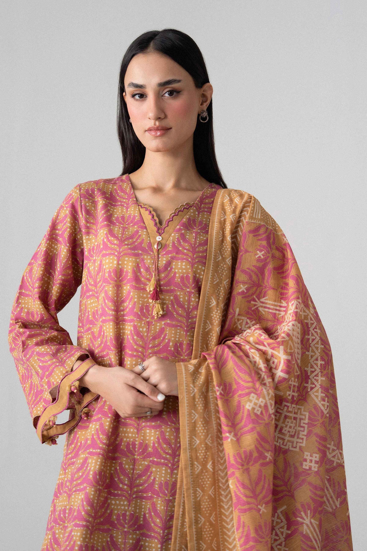 3 Piece - Printed Suit - U3P-NISHA26WV1-18