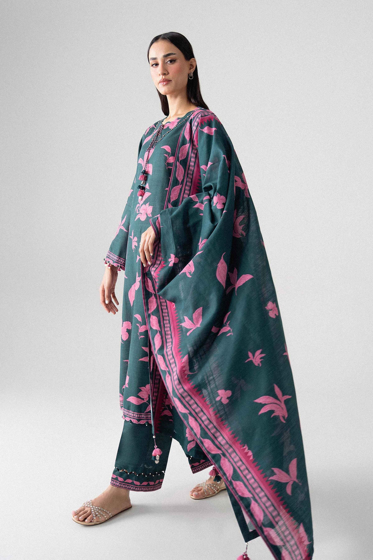 3 Piece - Printed Suit - U3P-NISHA26WV1-22