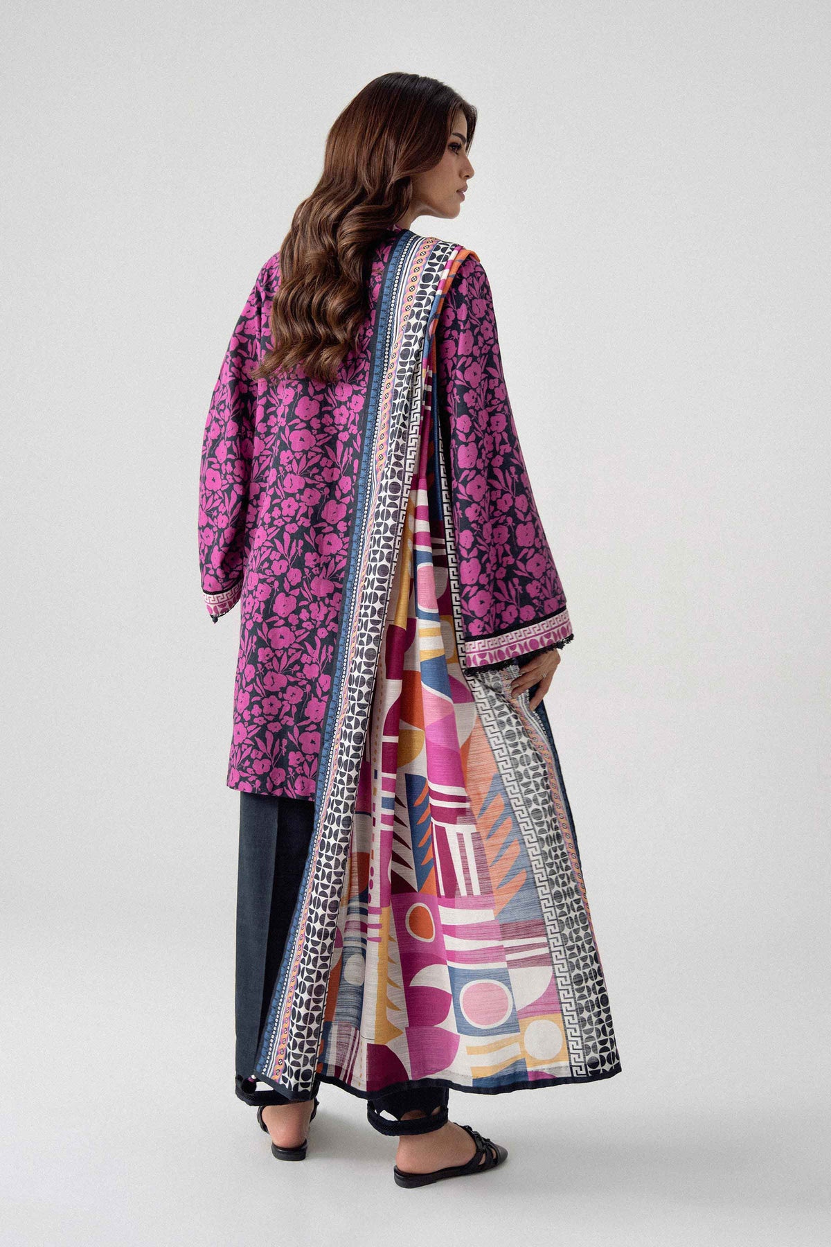 3 Piece - Printed Suit - U3P-NISHA26WV1-28
