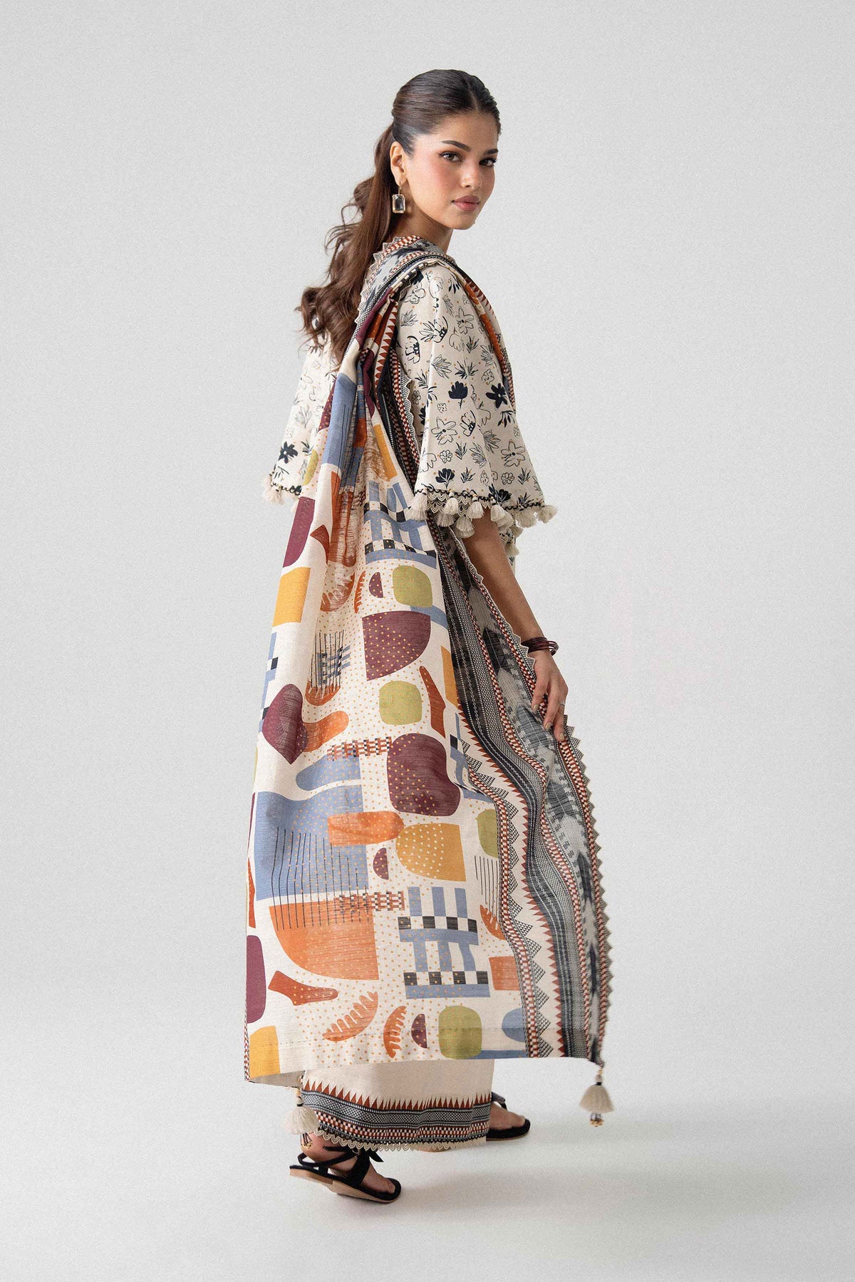 3 Piece - Printed Suit - U3P-NISHA26WV1-29
