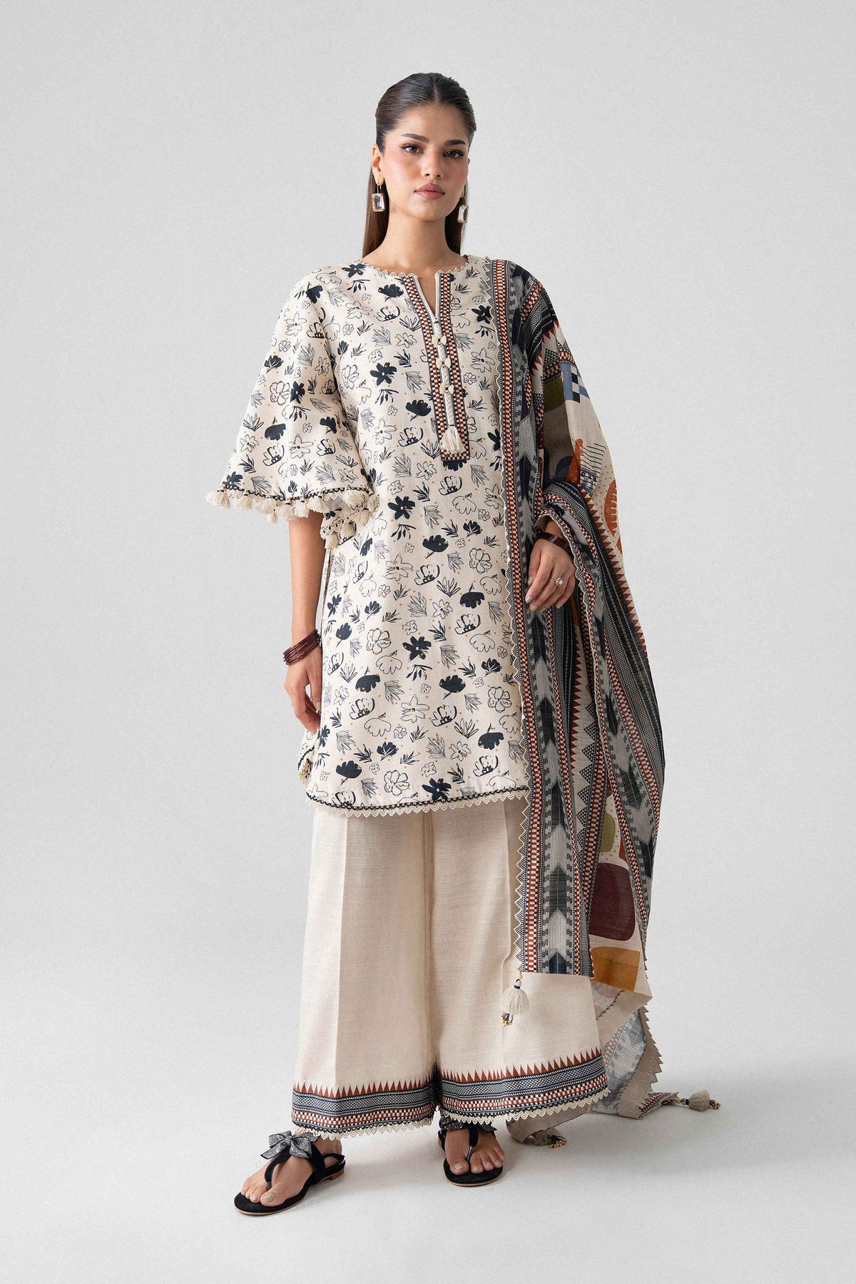 3 Piece - Printed Suit - U3P-NISHA26WV1-29