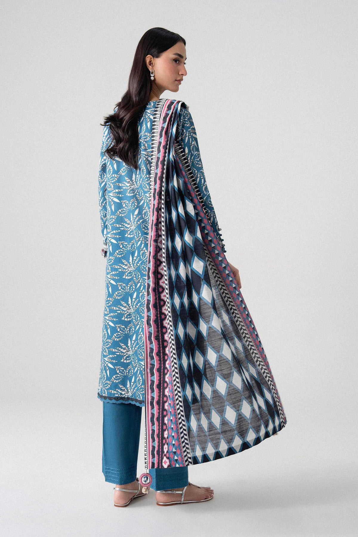 3 Piece - Printed Suit - U3P-NISHA26WV1-30