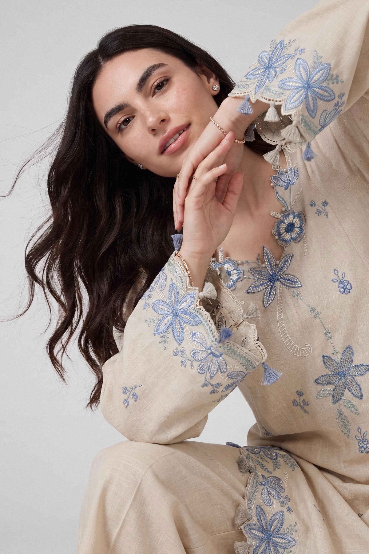 2 Piece - Embroidered Suit - U3P-NISHA26WV1-34