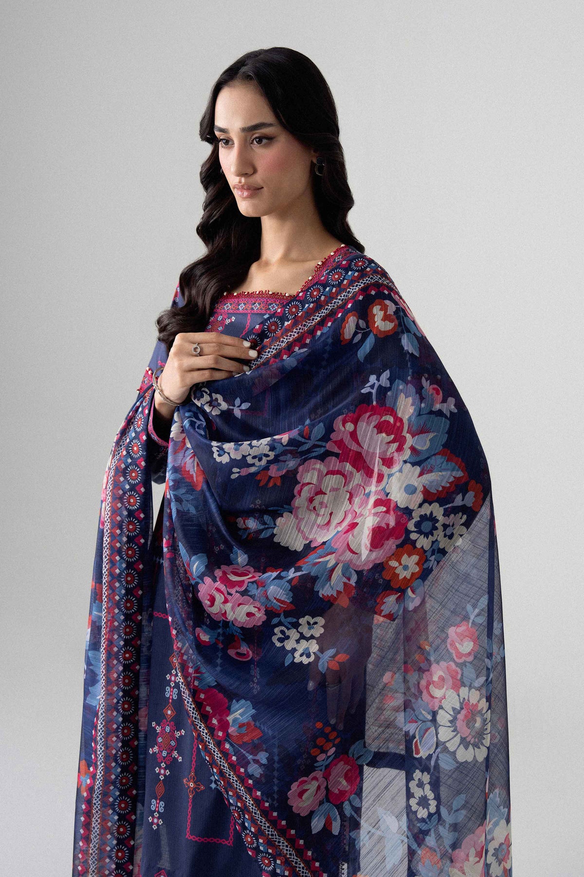 3 Piece - Digital Printed Suit - U3P-NISHA26WV1-44