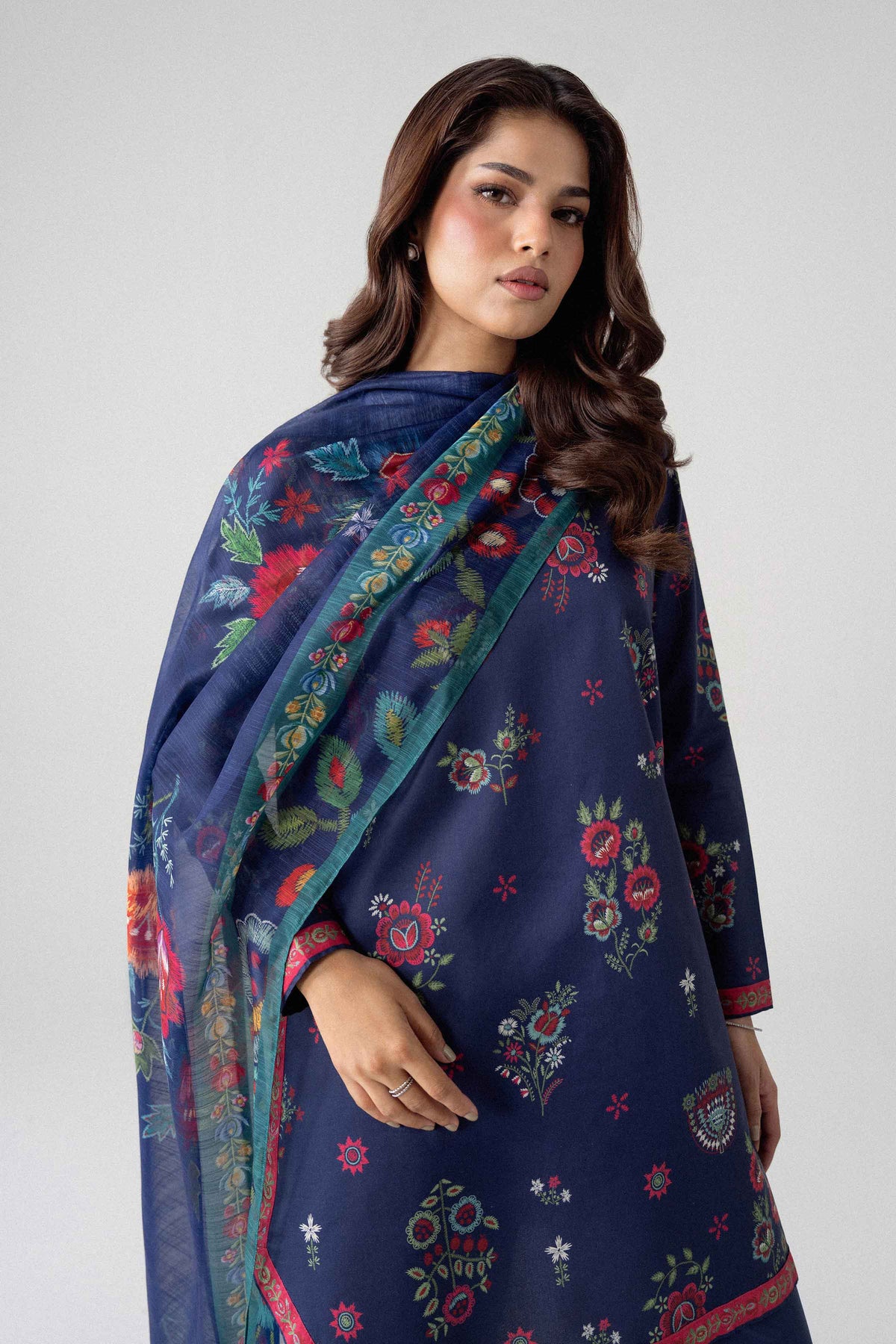 3 Piece - Digital Printed Suit - U3P-NISHA26WV1-46