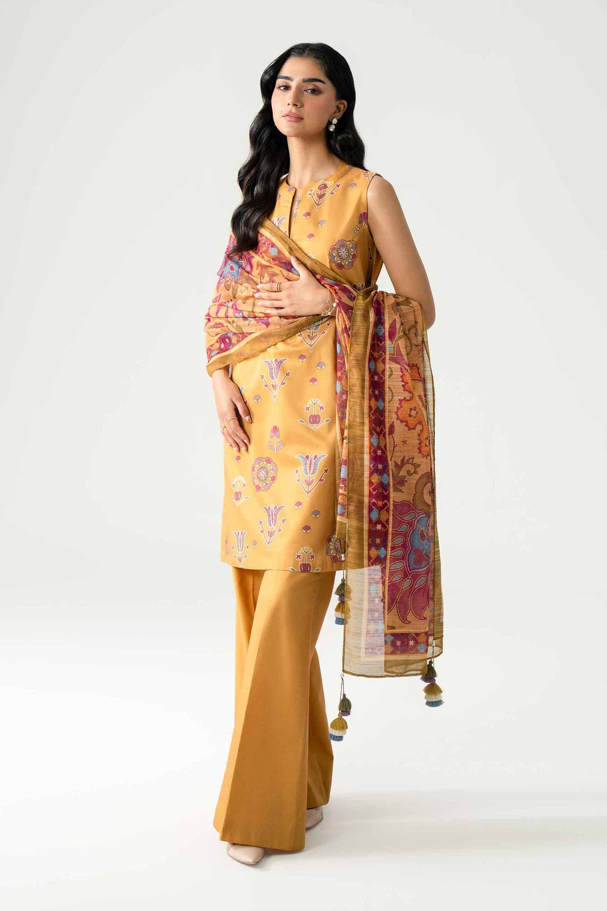 3 Piece - Digital Printed Suit - U3P-NISHA26WV1-58