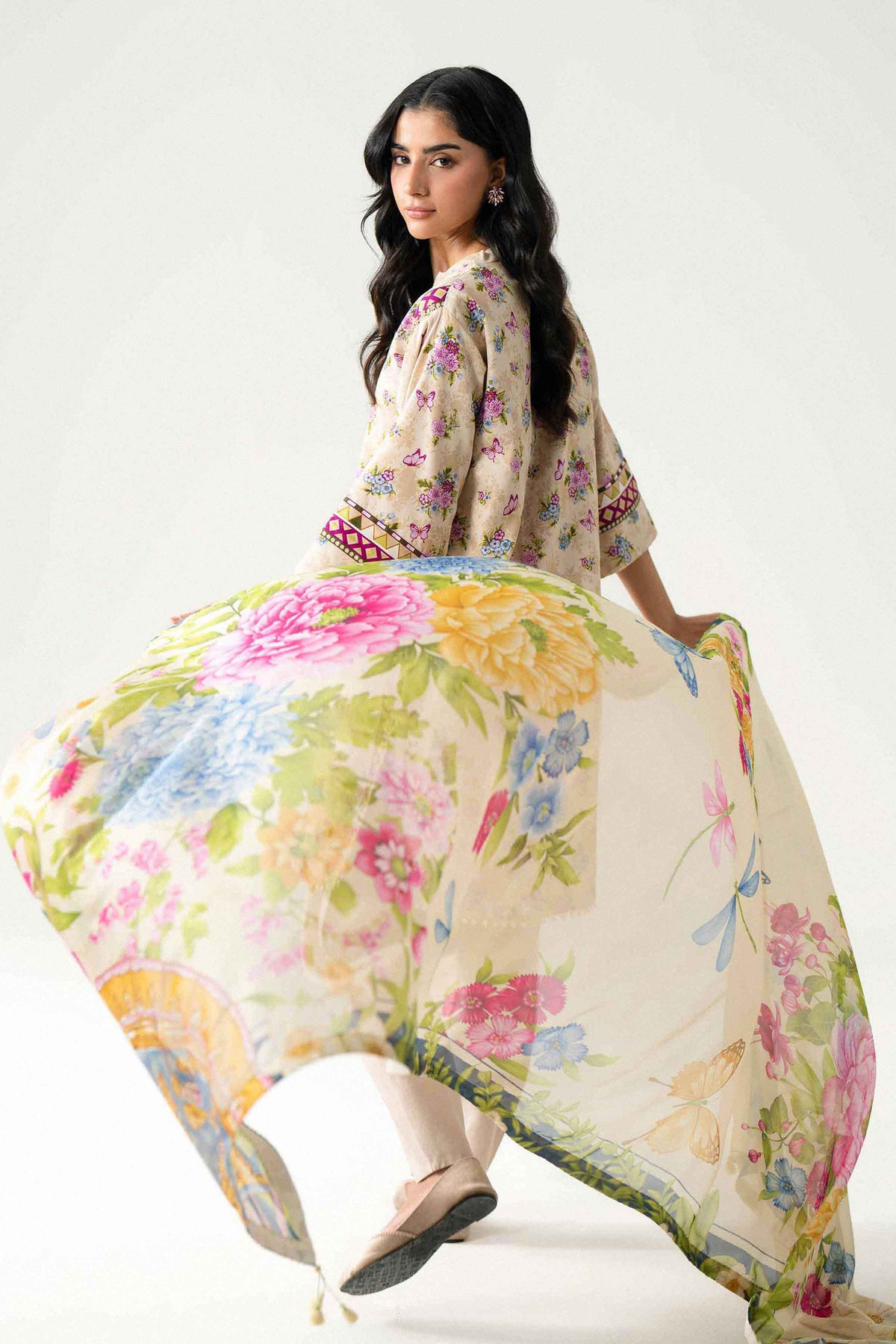 3 Piece - Digital Printed Suit - U3P-NISHA26WV1-6