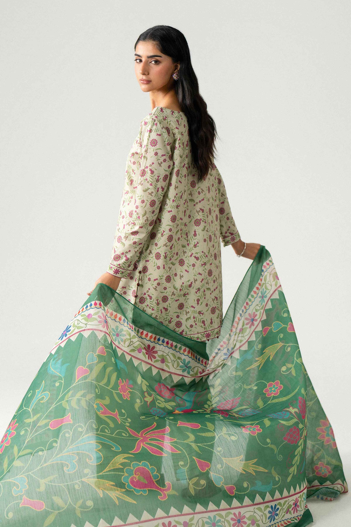 3 Piece - Digital Printed Suit - U3P-NISHA26WV1-60