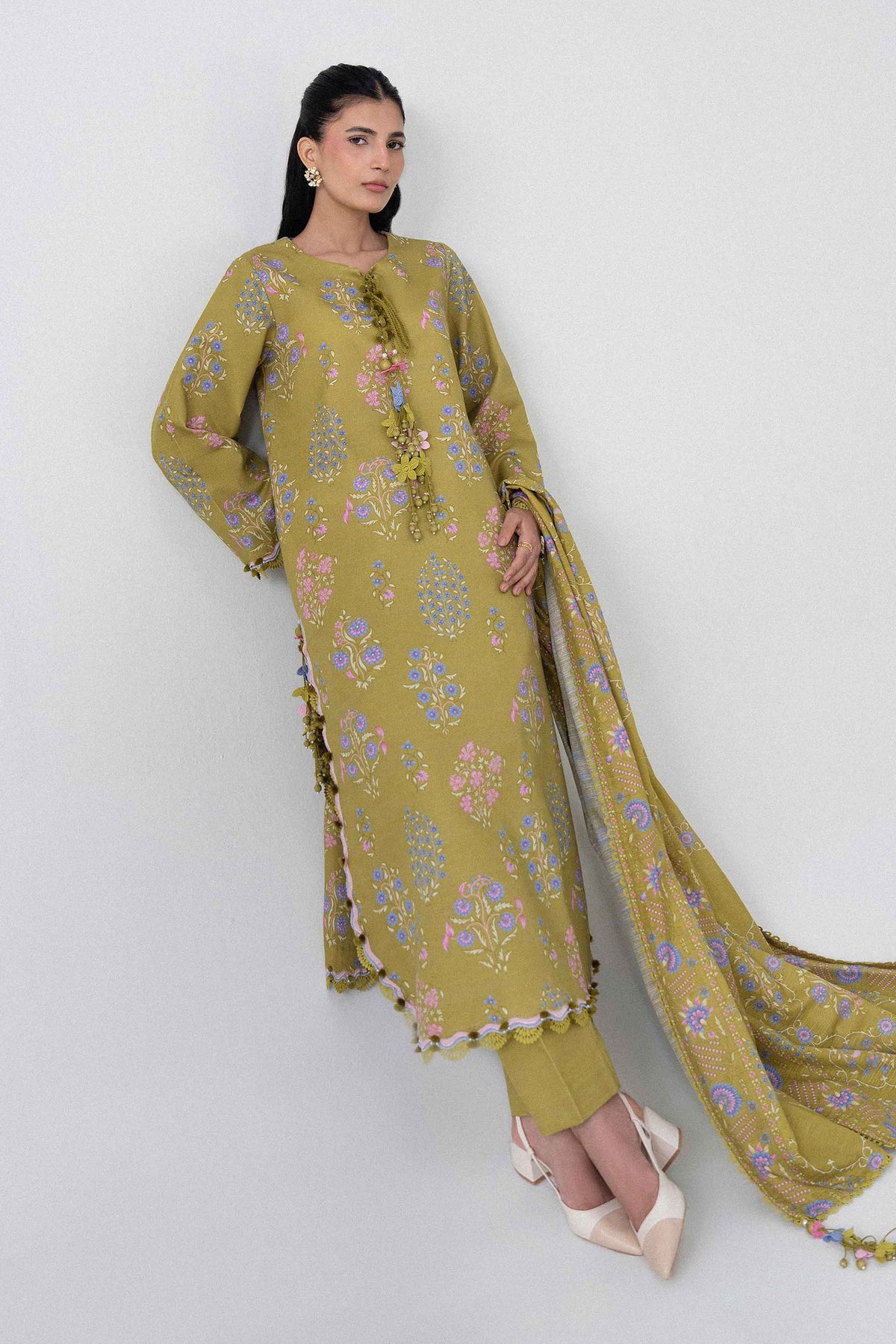 3 Piece - Printed Suit - U3P-NISHA26WV1-63